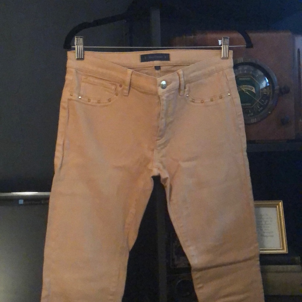 Juicy couture tan denim with studded pockets